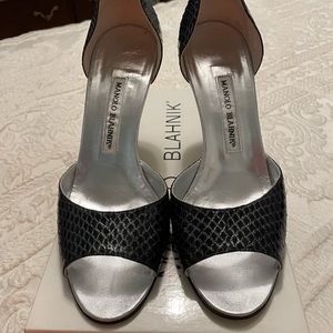 Manolo Blahnik serpent open toe sandal